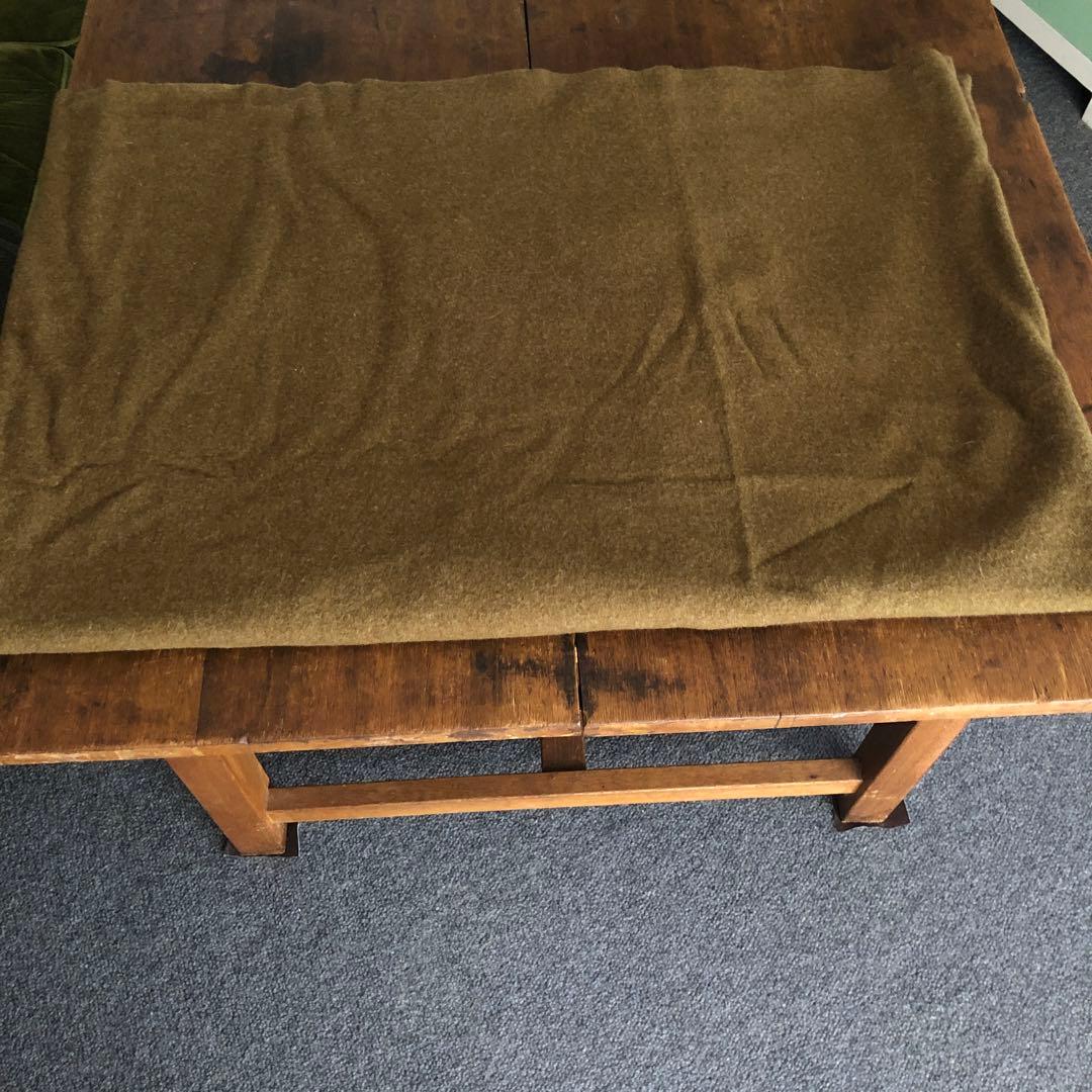 US製　ブランケット　170✖️220cm カーキ色　美品
