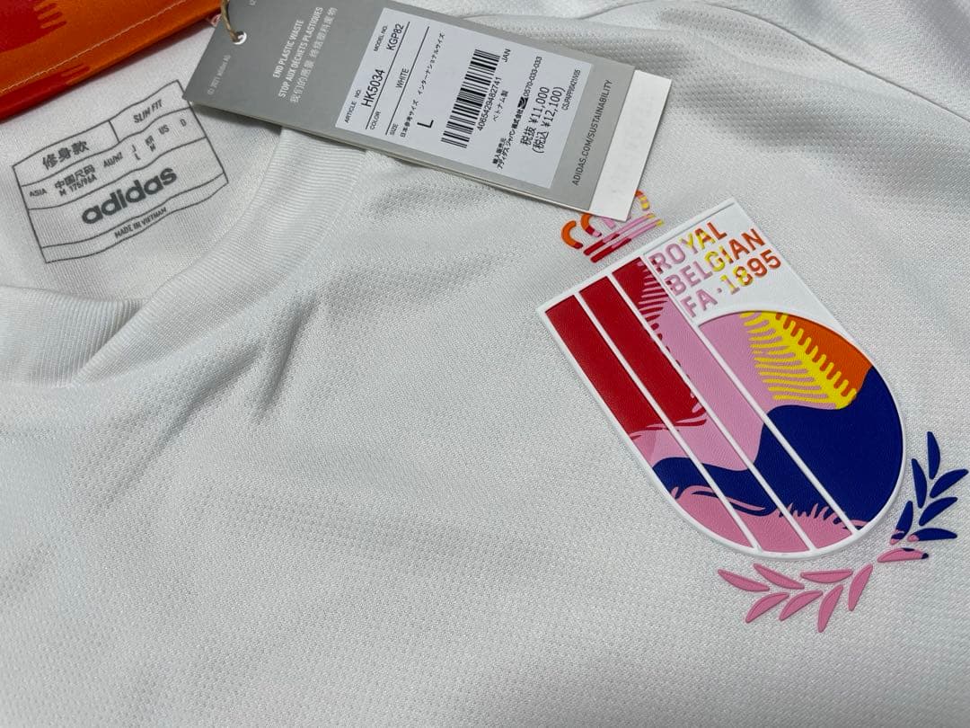 ⭐️新品未使用 adidas⭐️ベルギー代表 ユニフォーム 半袖 サイズL