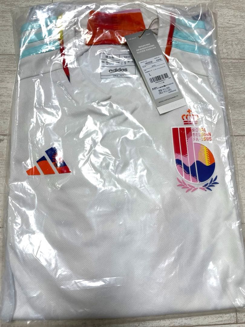 ⭐️新品未使用 adidas⭐️ベルギー代表 ユニフォーム 半袖 サイズL
