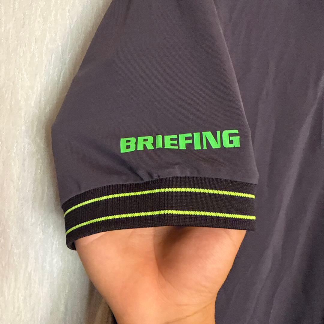 BRIEFING メンズゴルフポロシャツ グレー