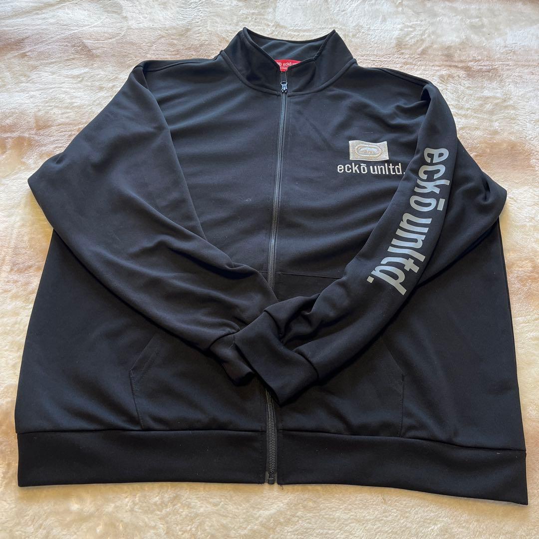 eckō unlt.d エコーアンリミテッド ブラックジャージ上下セット 4L