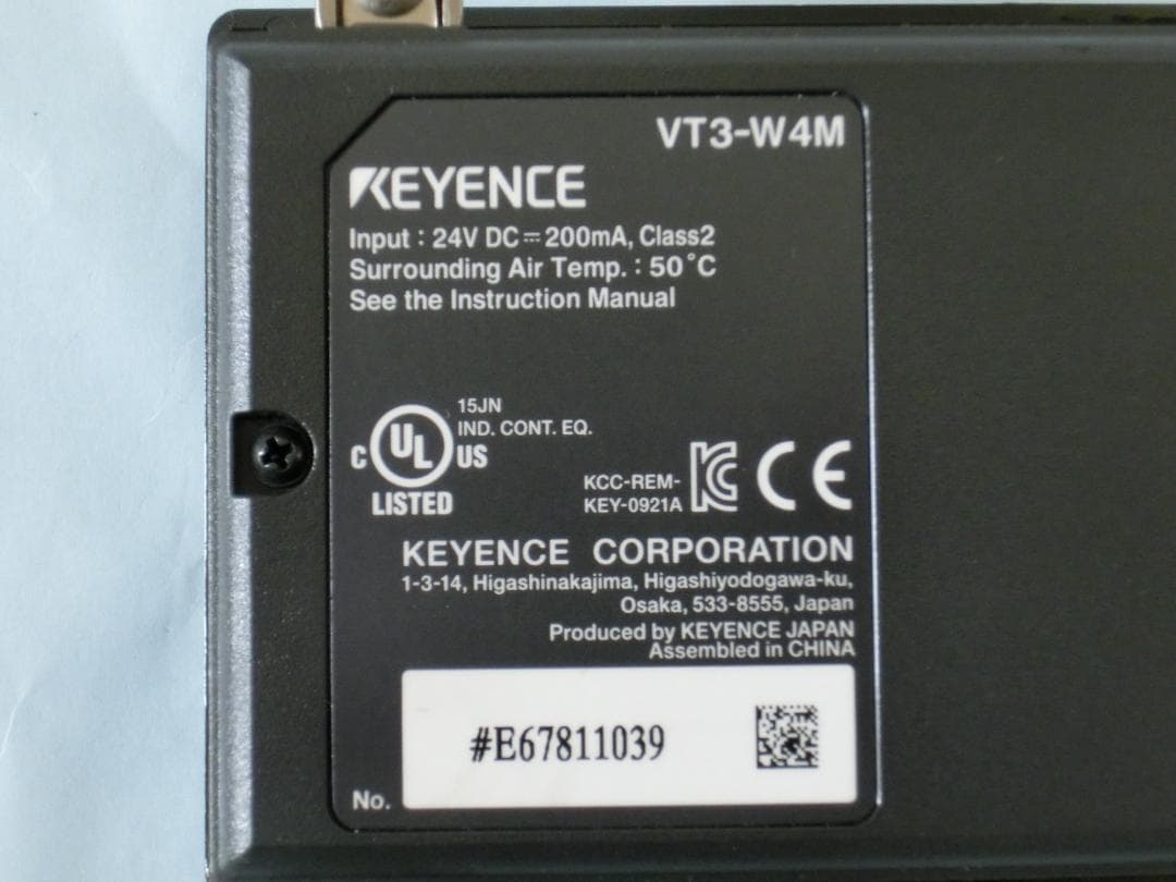 キーエンス　PLC KV700 タッチパネル VT3-W4 学習キット 初心者