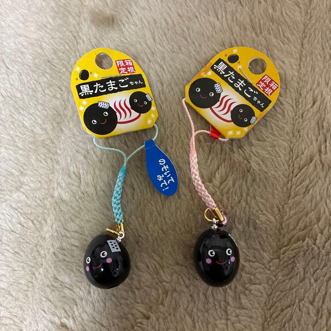 黒いキャラクター ストラップ 9個セット