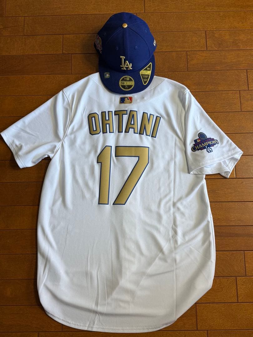 【大谷翔平】LAドジャース2024ワールドチャンピオンジャージ＋キャップセット