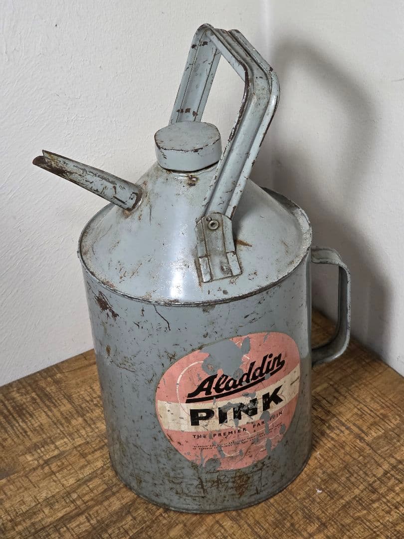 激レア　給油缶　アラジンストーブ　ビンテージストーブ　アラジンピンク5.5L