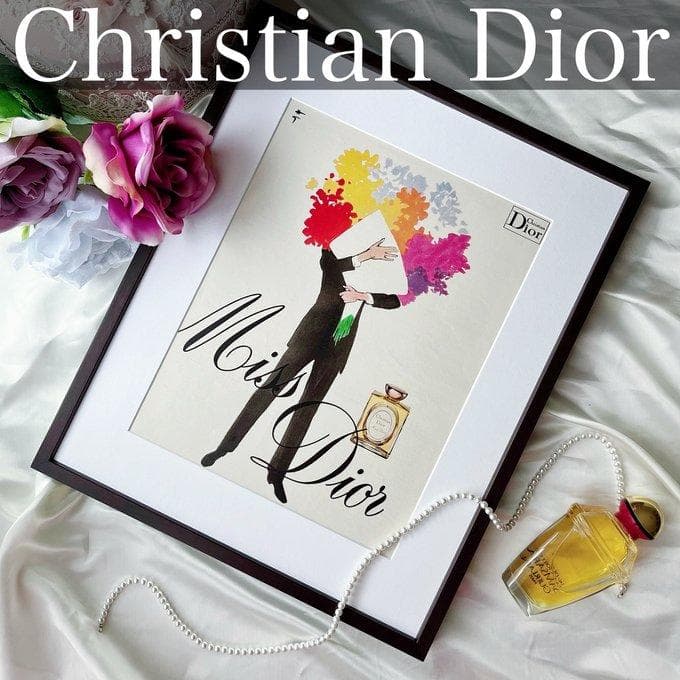 【希少】Rene Gruau ルネ・グリュオ アートポスター Miss Dior