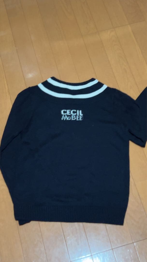 CECIL Mc BEE greenネイビー セーター・スカートセット サイズ1