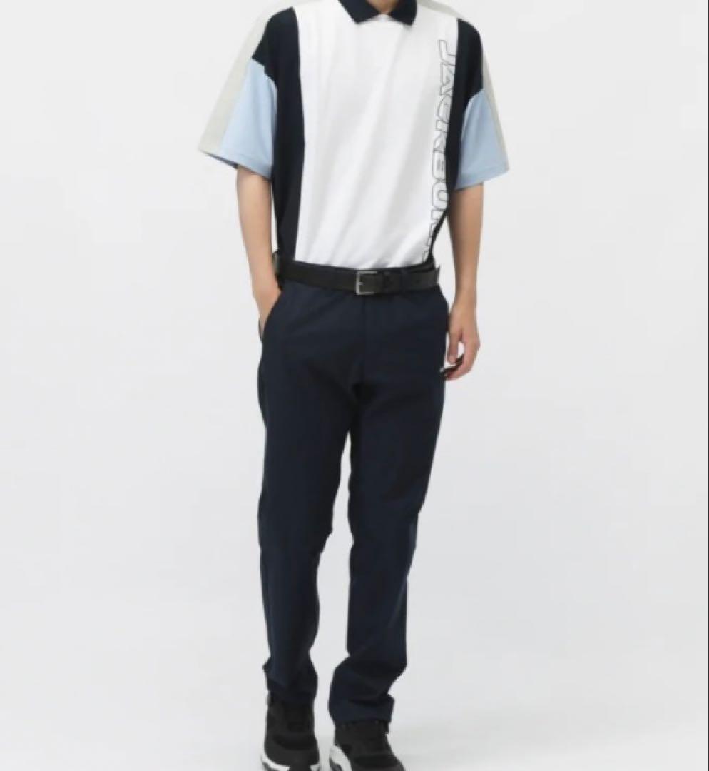 新品 パーリーゲイツ ジャックバニー ポリエステルツイル パンツ(4)M/紺