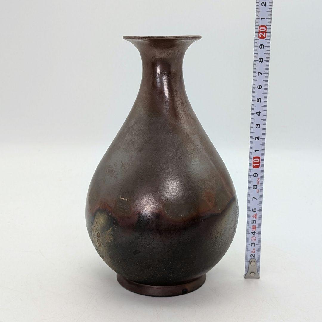 人間国宝 山本陶秀 備前焼 花瓶 共箱合布 抹茶道具 花入 花生 花器 磨き技法