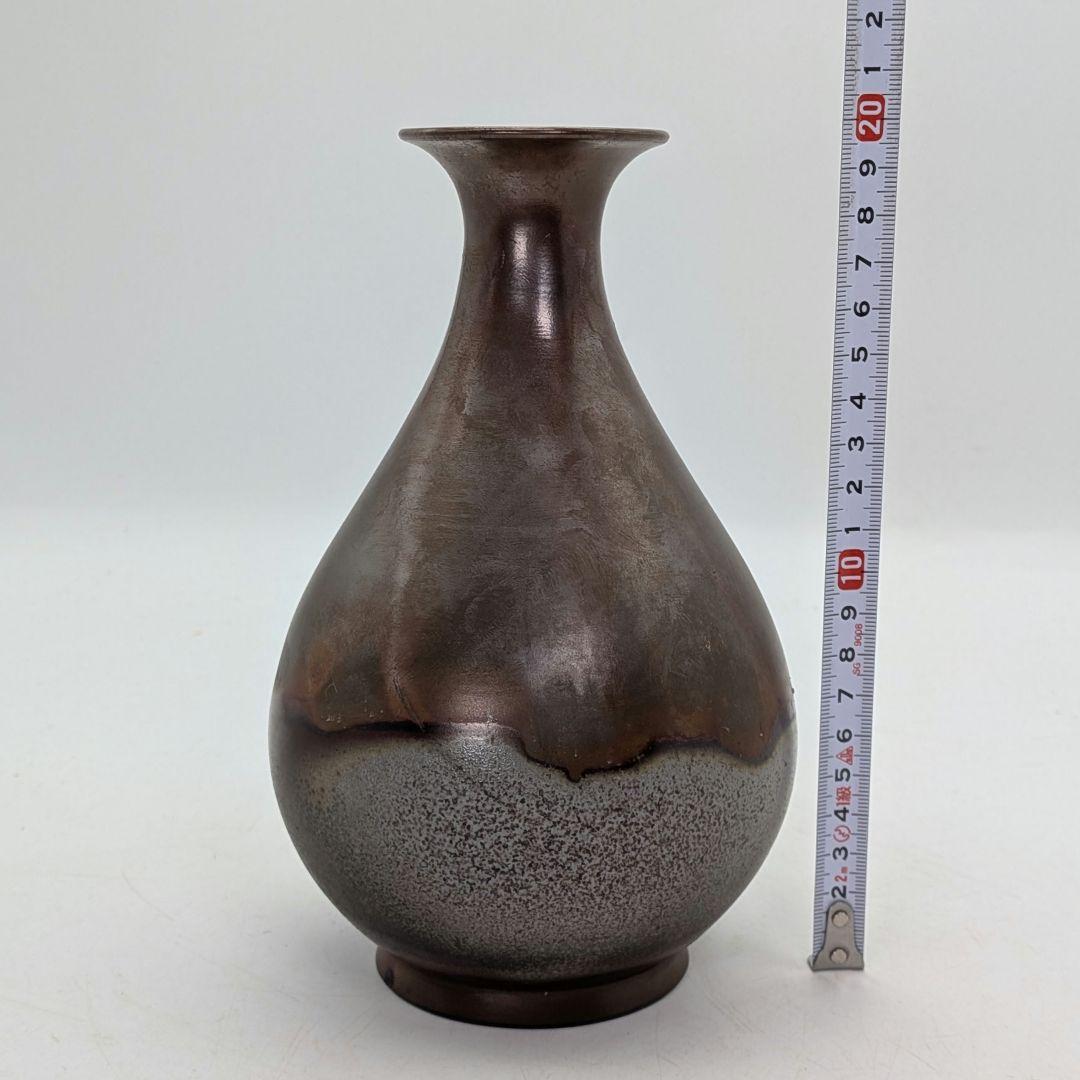 人間国宝 山本陶秀 備前焼 花瓶 共箱合布 抹茶道具 花入 花生 花器 磨き技法