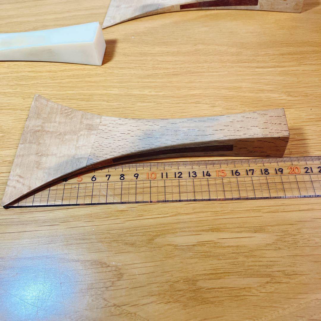 レトロ】三味線 バチ 3本セット 木製 樹脂製 20 30刻印