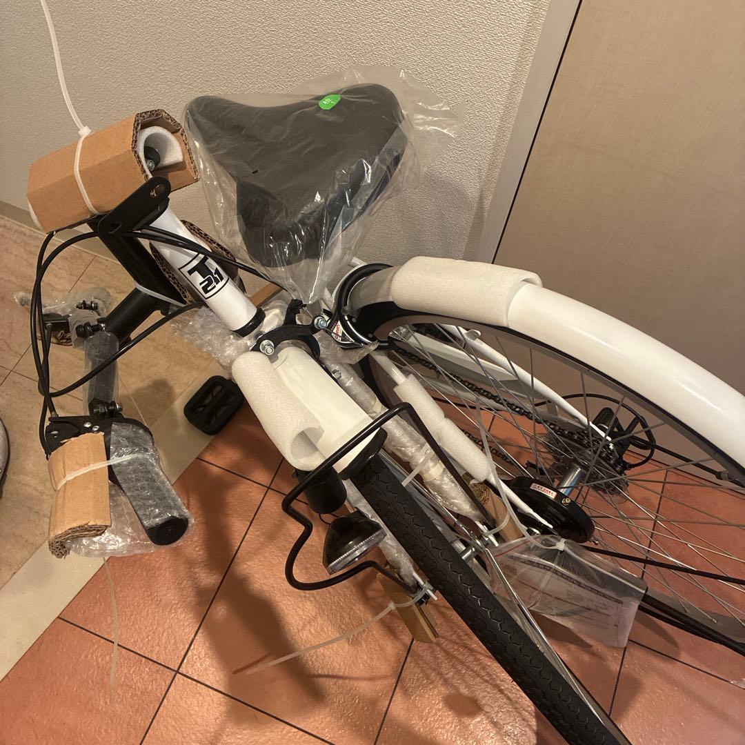 【新品】26インチ SHIMANO 6段変速 折りたたみ 前カゴ付き 基本手渡し