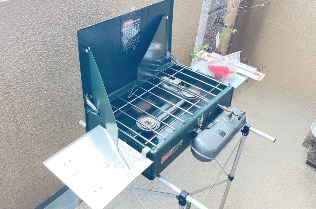 【完品】Coleman Dual Fuel 2バーナーコンロ414 USA