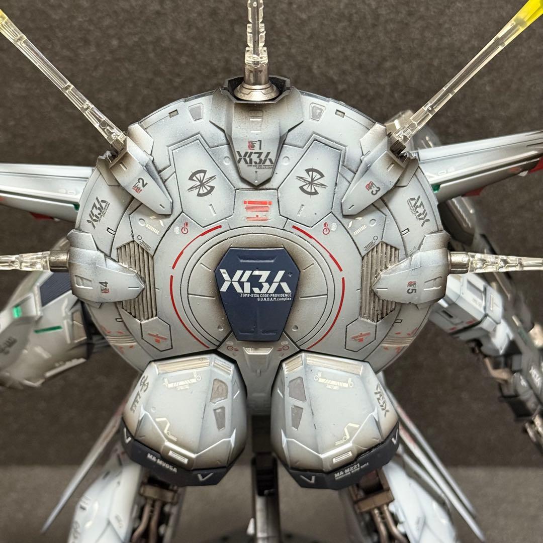 MG プロヴィデンス ガンダム 塗装 完成品 シールド破損有