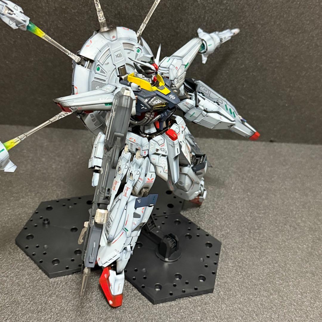 MG プロヴィデンス ガンダム 塗装 完成品 シールド破損有