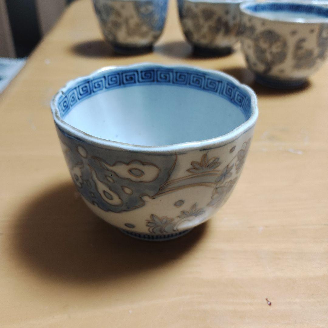 骨董品　富　湯飲み5個セット