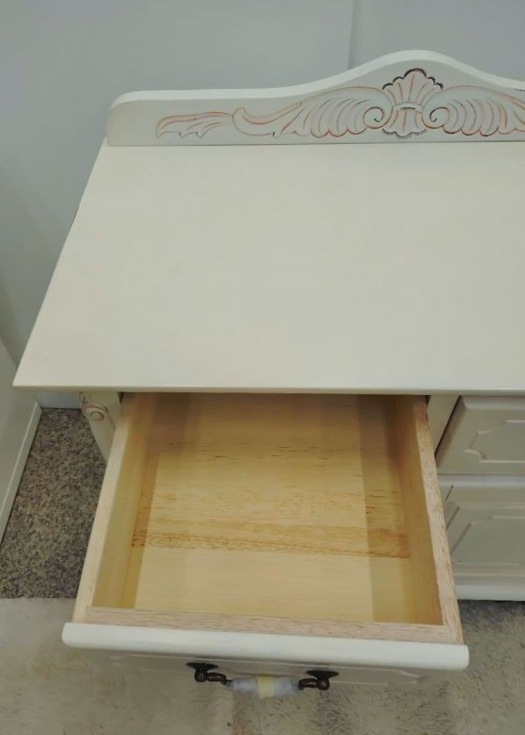 新品未使用 マホガニー アンティーク調 キャビネット 75cm