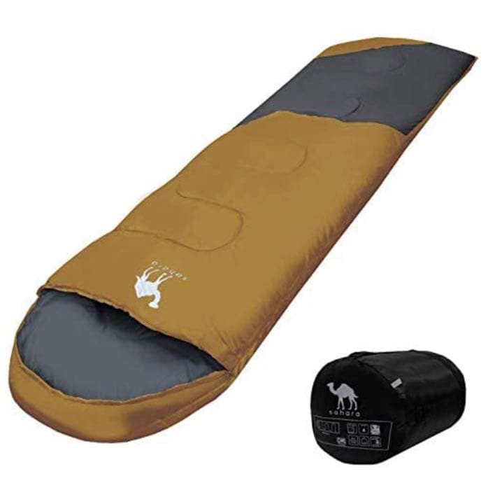 新品　配色　収納袋付き　2way　封筒型シュラフ　寝袋　羽毛 ダックダウン 黒