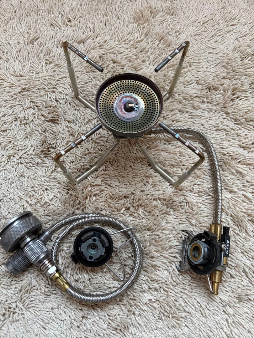 SOTO レギュレーターストーブ ST-330 延長ホース ガス缶変換器具付