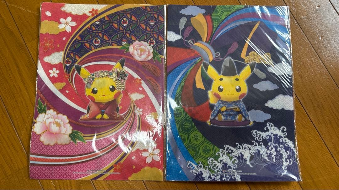 舞妓はんピカチュウ＆お公家さまピカチュウ クリアファイルセット 限定 希少