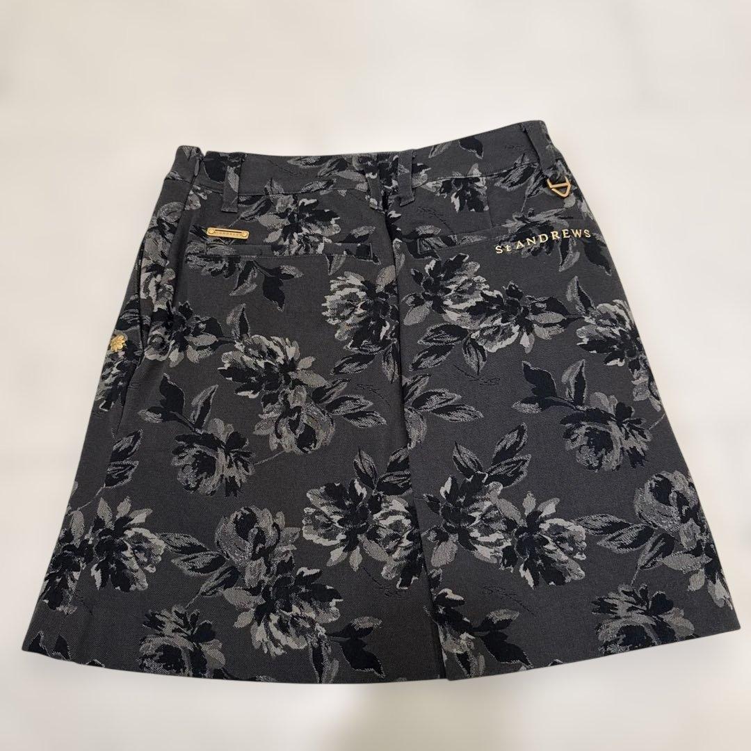 St ANDREWS 花柄スカート グレー