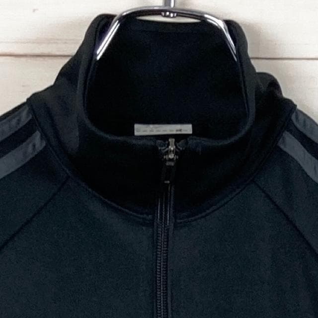 adidas　トラックジャケット　ロゴラバープリント　スリーストライプ　M