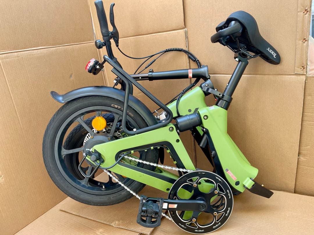 AIDDE A2折りたたみ式電動アシスト自転車 ライムグリーン