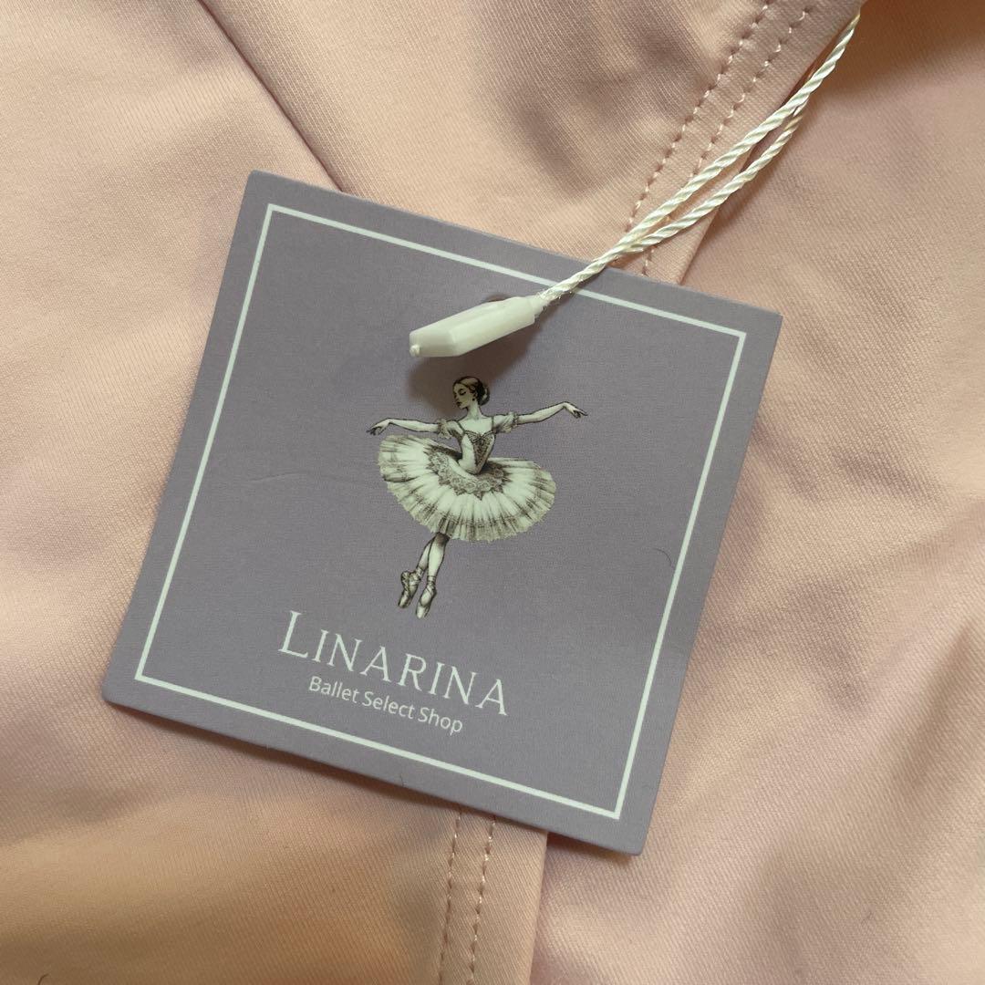 LINARINA フリル付きピンクレオタード