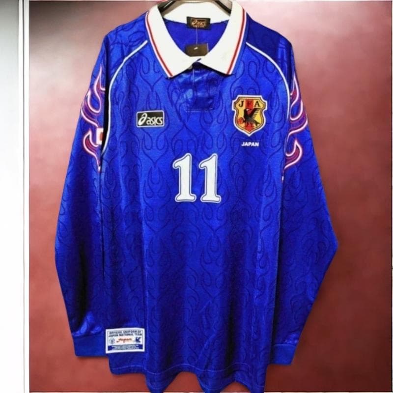1998 日本代表 KAZU 長袖 シャツ 背番号11 三浦知良
