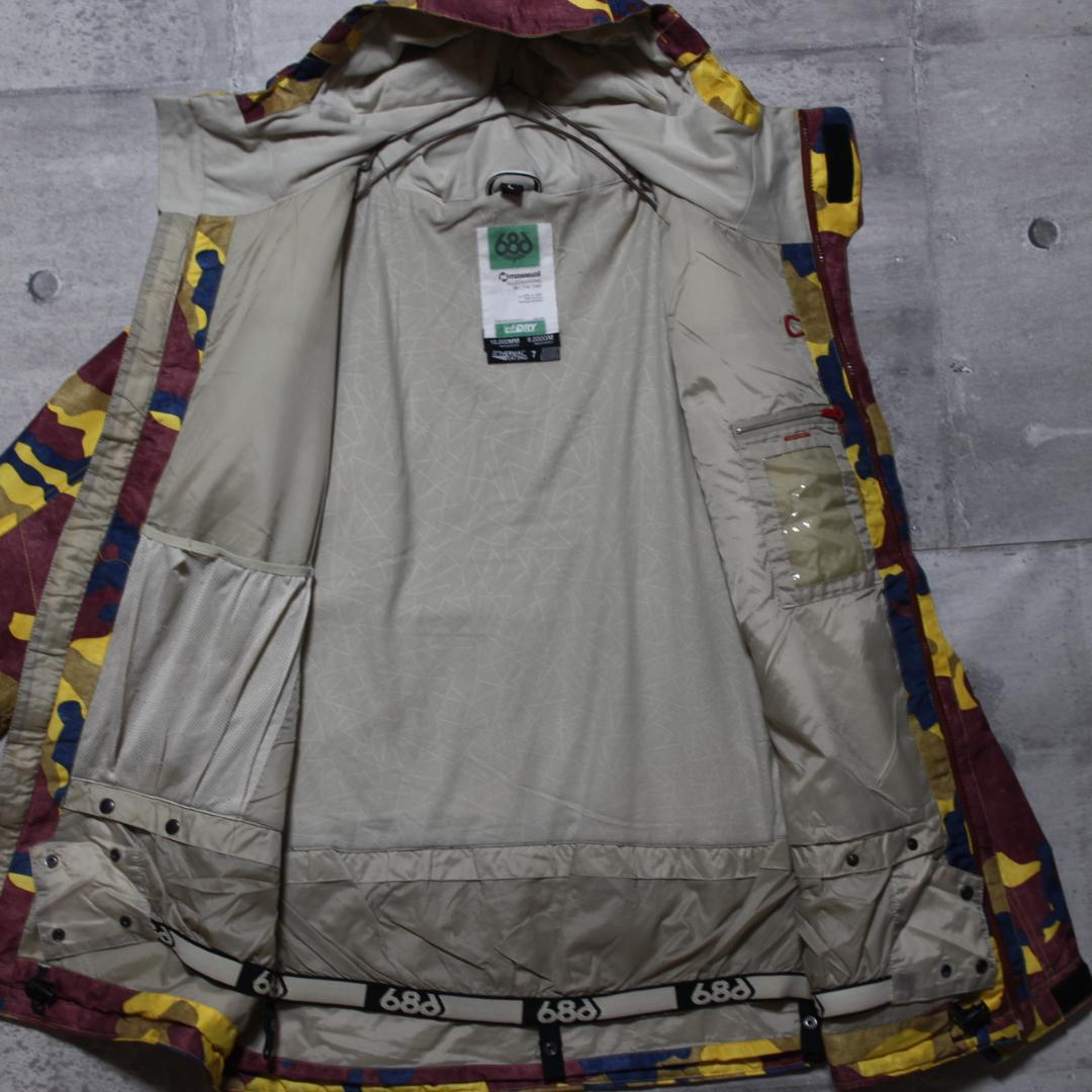 【珍色 美品 極暖 中綿】10,000ｍｍ 撥水【L】686 スノージャケット