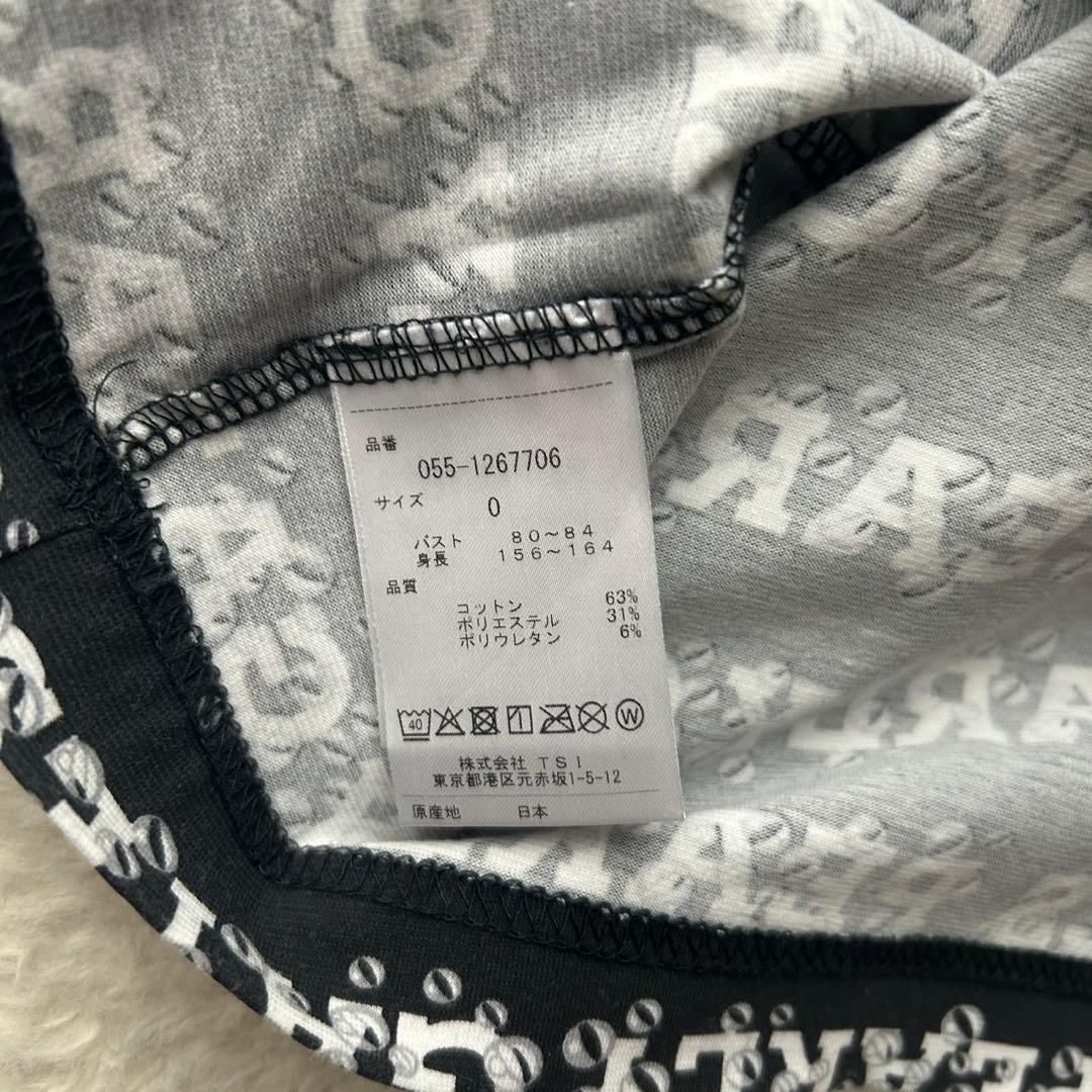 大人気✨パーリーゲイツ モックネック 半袖 シャツ ブラック 総柄 ロゴ