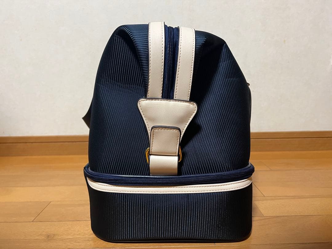 POLOゴルフバッグ、ボストンバッグ スポーツ シューズ収納付き 防水 ネイビー