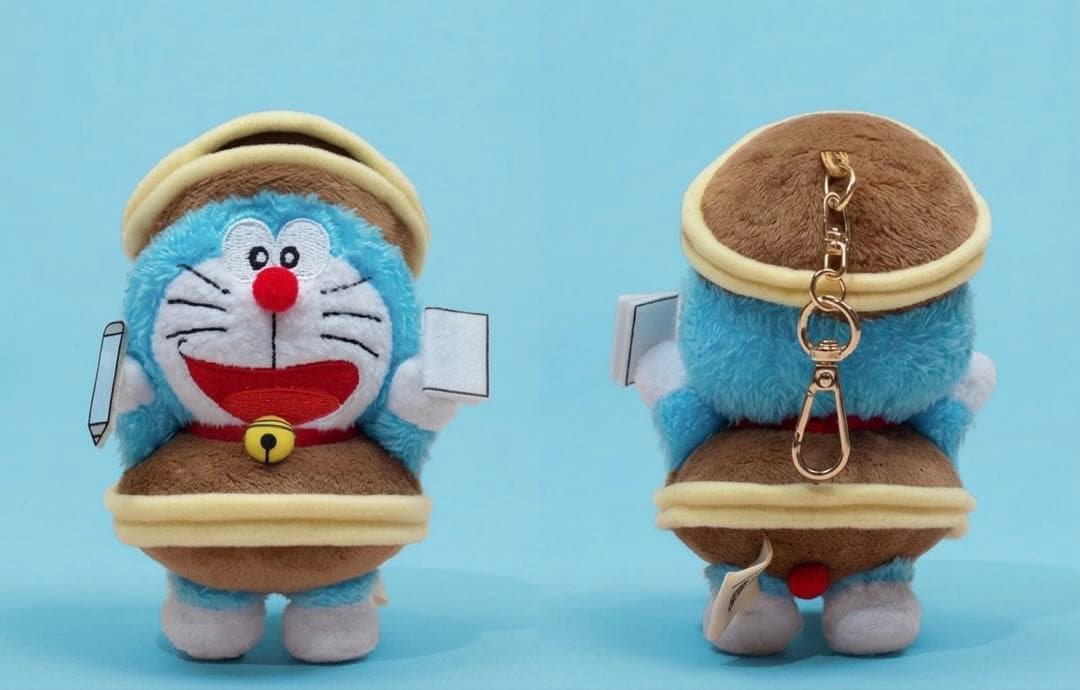 100%ドラえもん＆フレンズ　キーチェーン（桜）（どら焼きファッション）セット