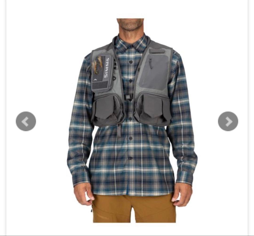 【SIMMS シムス】 FSベスト フィッシングベスト M グレー