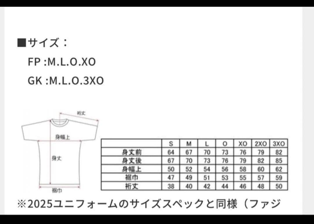 2025ファジアーノ岡山3rdユニフォーム ルカオ99サイズ:XO