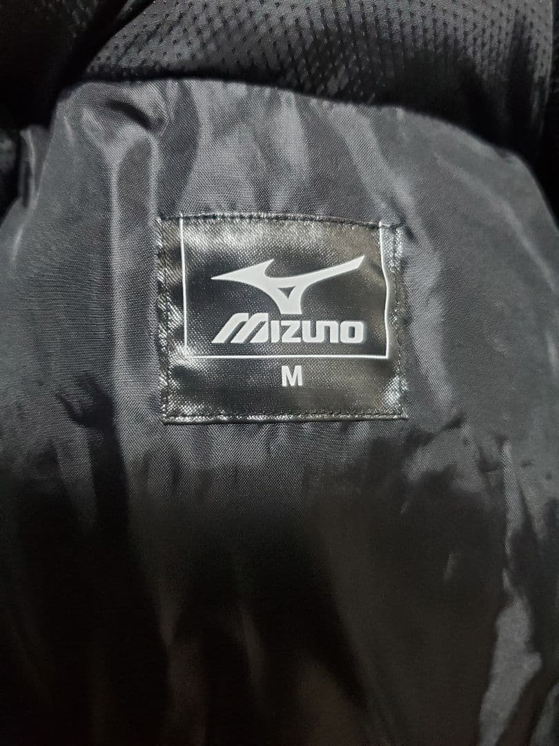 【値下げ】Mizuno ブラック ロングベンチコート　メンズ　Mサイズ