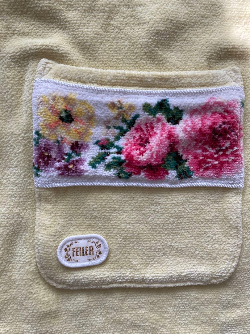 【まどりん】FELLER 花柄刺繍 エプロン