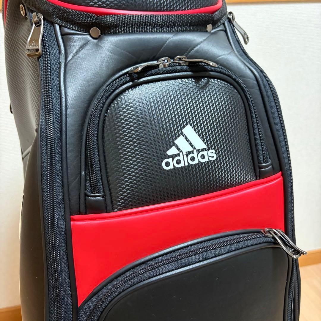 美品 アディダス ゴルフ adidas golf キャディバッグ 9.5型 黒