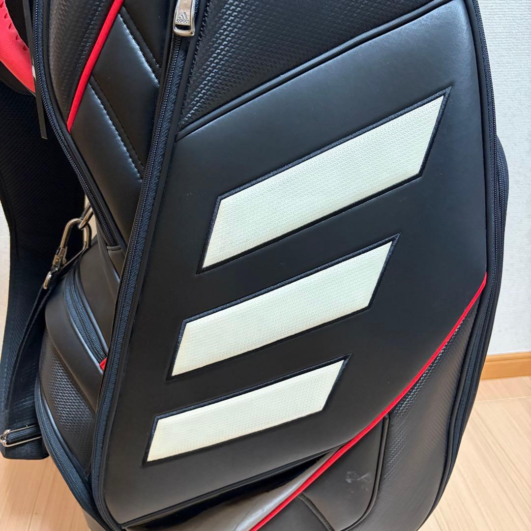 美品 アディダス ゴルフ adidas golf キャディバッグ 9.5型 黒