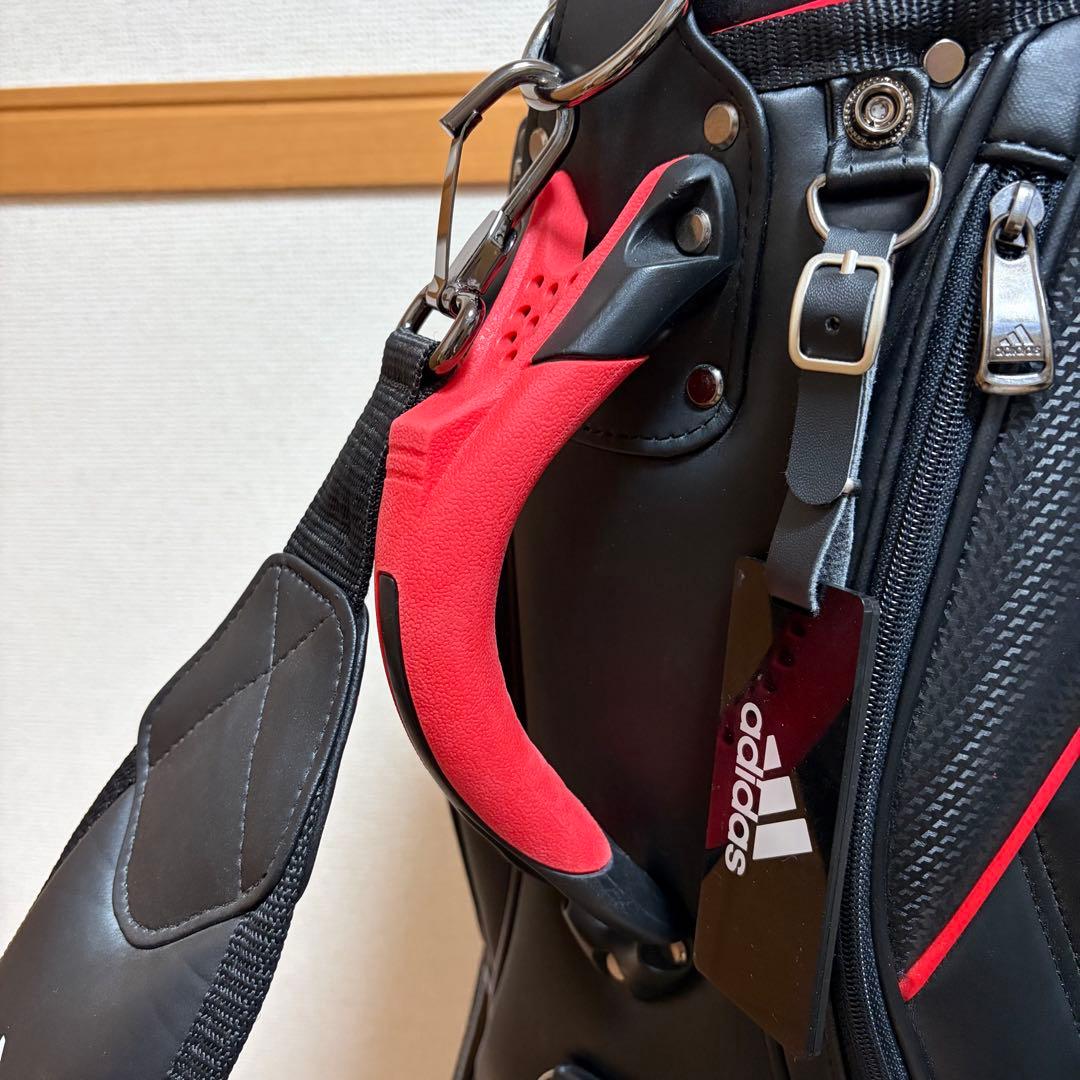 美品 アディダス ゴルフ adidas golf キャディバッグ 9.5型 黒