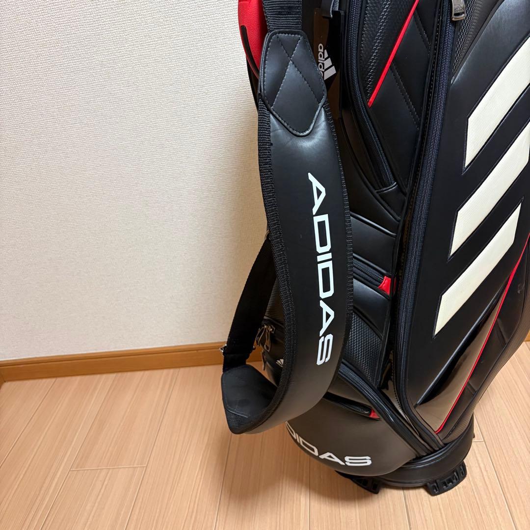 美品 アディダス ゴルフ adidas golf キャディバッグ 9.5型 黒