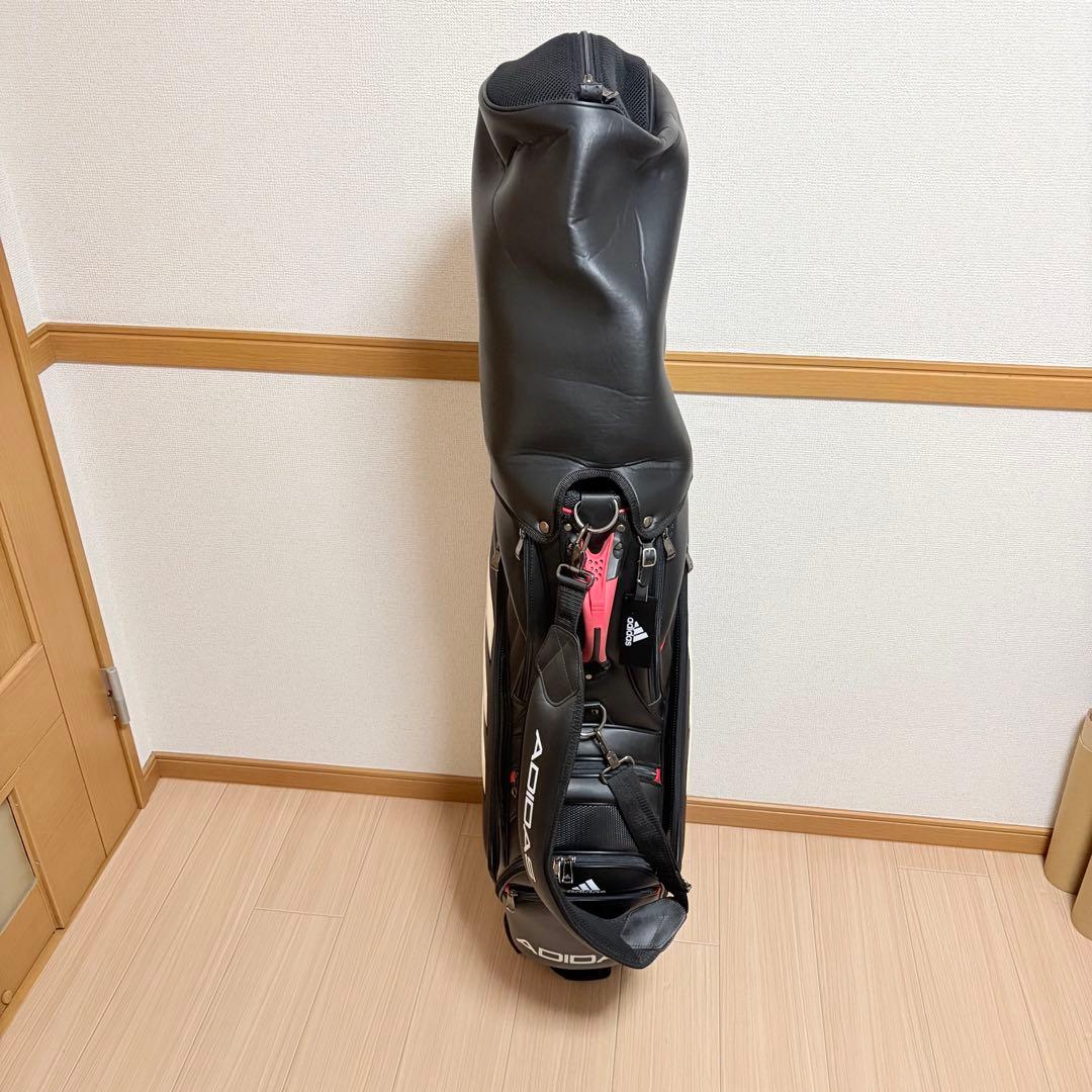 美品 アディダス ゴルフ adidas golf キャディバッグ 9.5型 黒