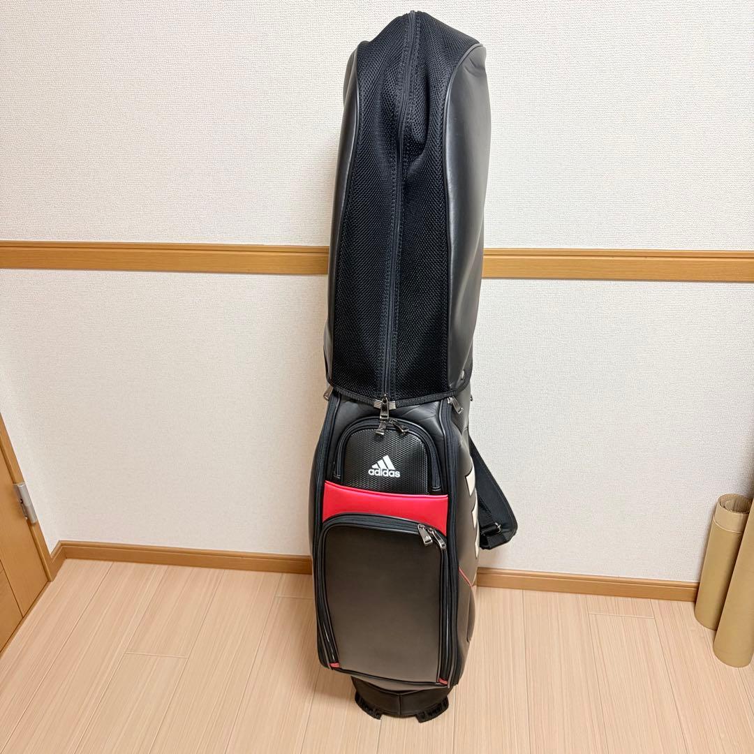 美品 アディダス ゴルフ adidas golf キャディバッグ 9.5型 黒