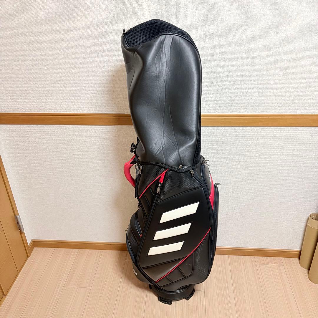 美品 アディダス ゴルフ adidas golf キャディバッグ 9.5型 黒