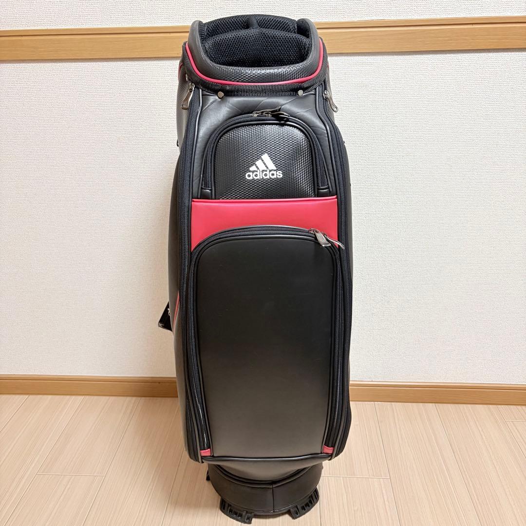 美品 アディダス ゴルフ adidas golf キャディバッグ 9.5型 黒