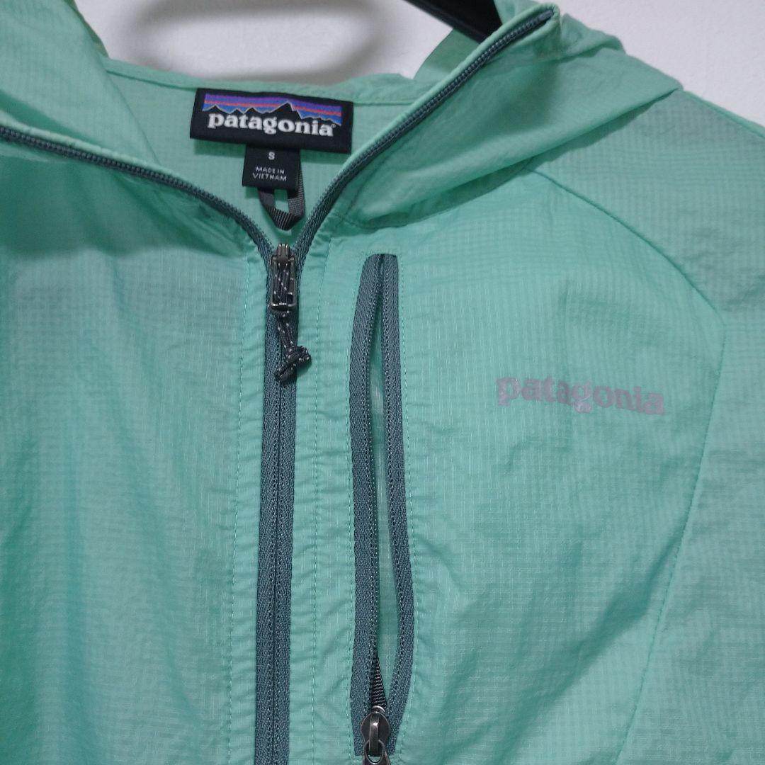 patagonia S ミントグリーン ウィンドブレーカー