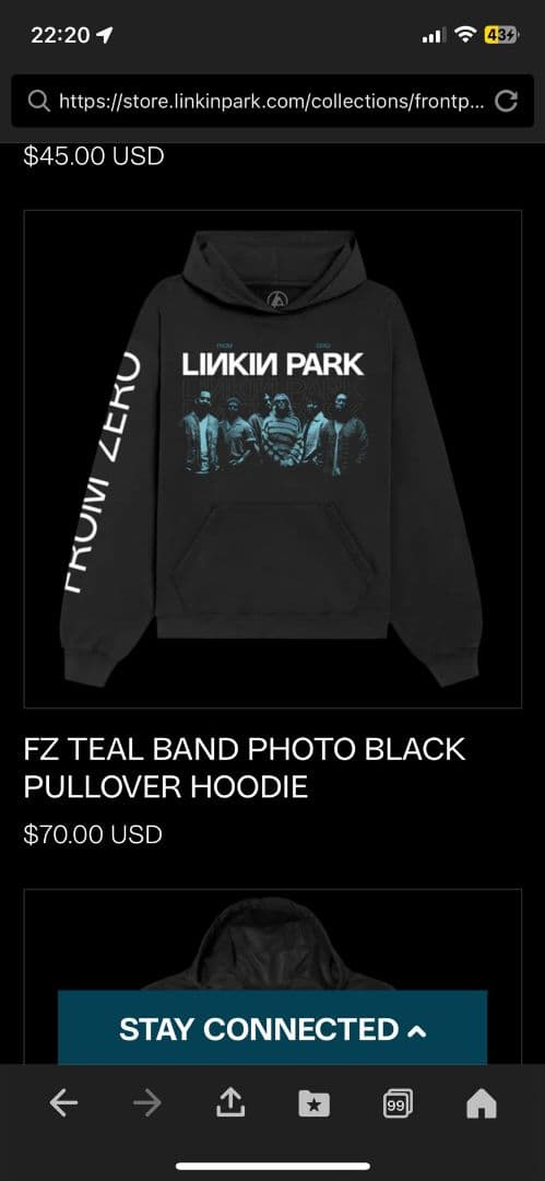 【定価16000円】LINKIN PARK フーディー Lサイズ 新品