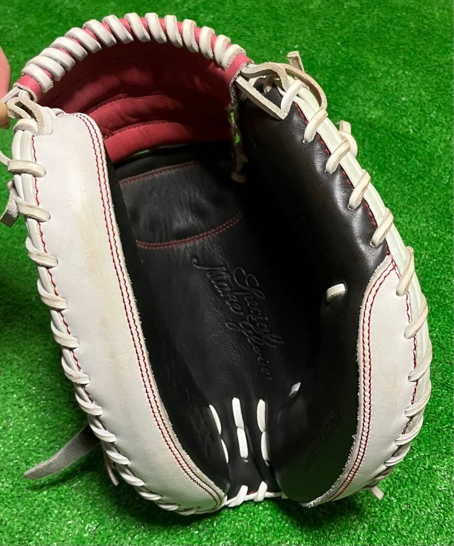 一般 軟式野球 キャッチャーミット エスエスケイ SSK 大人サイズ 赤白