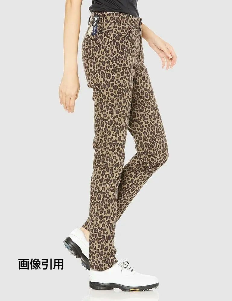 PEARLY GATES ヒョウ柄ゴルフパンツ サイズS ストレッチ素材