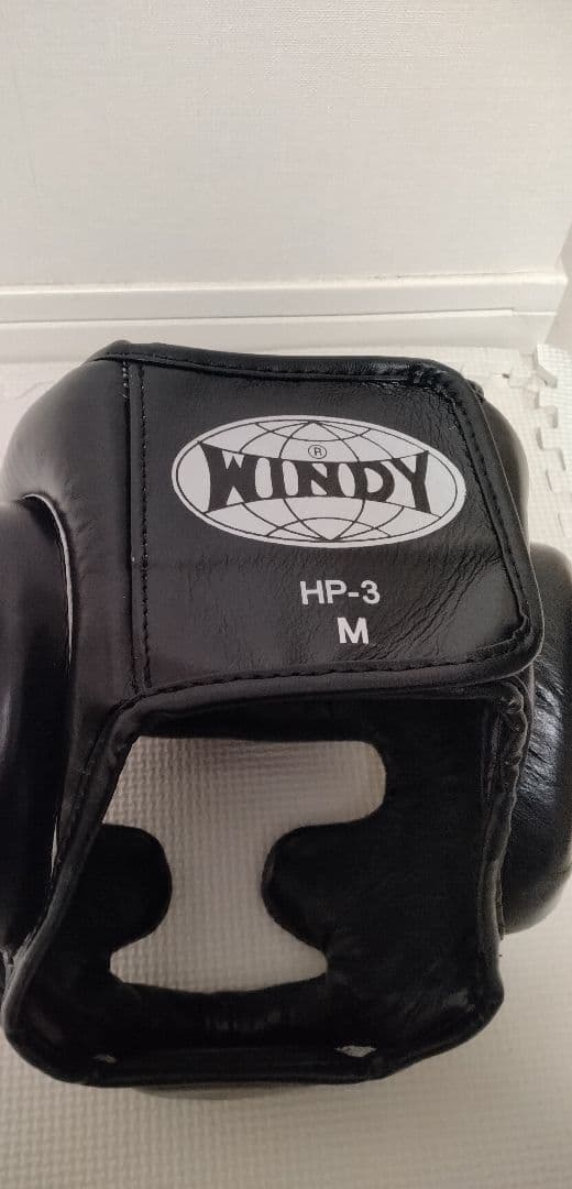 ノ*ー様 WINDY ボクシングヘッドギア HP-3 M 黒